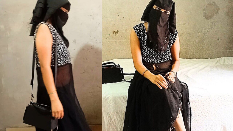 Dearshivani: ヒジャブをかぶった女子大生がノーカットのペニスに犯された