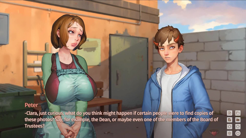 Dirty GamesXxX: Taffy Tales: doamna de serviciu se expune în aer liber în campusul...
