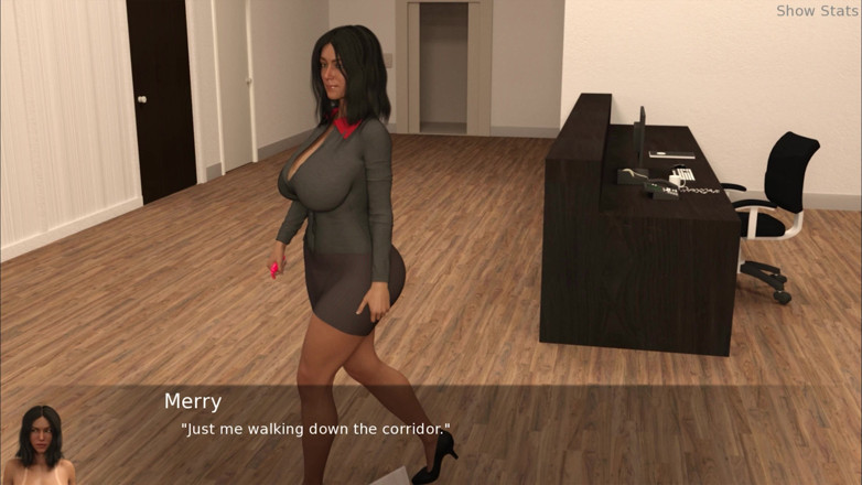 Porny Games: Ateşli evli kadın projesi - iş yerinde mastürbasyon yapıyor (51)