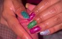 Latina malas nail house: Fishnet footjob and handjob