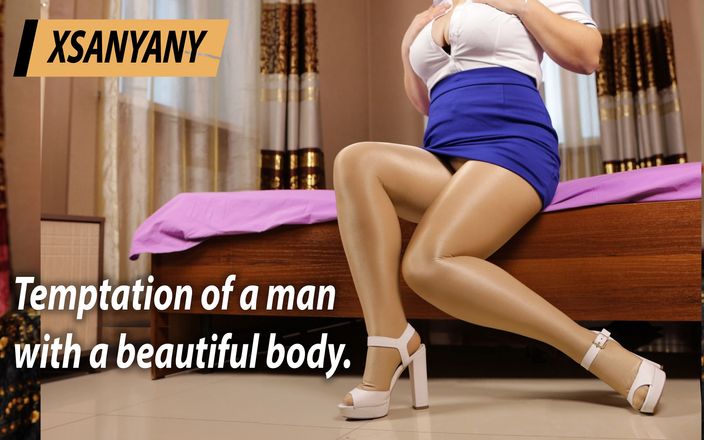 XSanyAny and ShinyLaska: Versuchung eines mannes mit einem schönen körper.