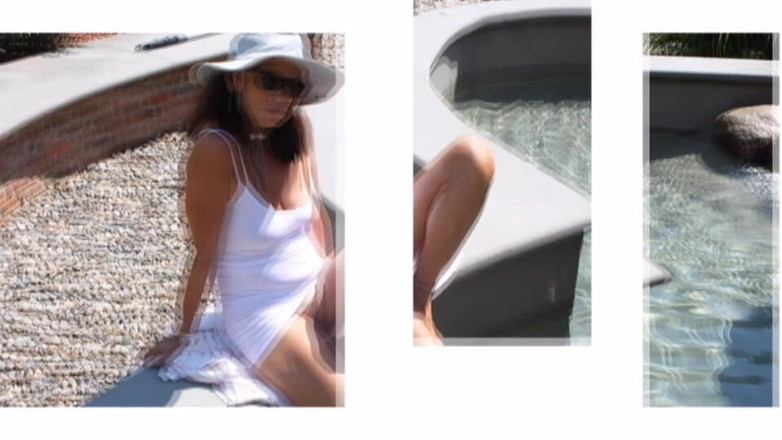 Candi Annie: Kongkek Luar Yang Menyeronokkan Di Pancutan Air - Candi Annie