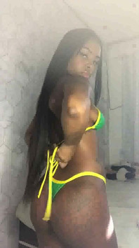 Czarna dziewczyna bikini fetysz
