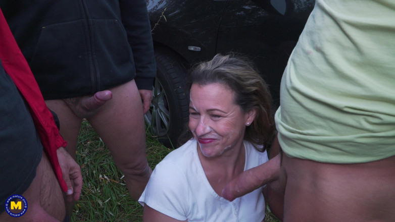 Mature NL: Today Eva's outdoor dream comes true!