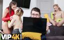 VIP 4K: Dyke4k. Petrecere târzie cu trei hotties