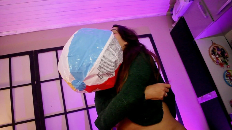 Bunny Looner: Ejaculezi în sora vitregă în timp ce umfla un beachball pentru tine -...