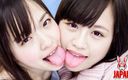 Japan Fetish Fusion: Exquisitas lesbianas en primer plano, besos franceses y juego de...