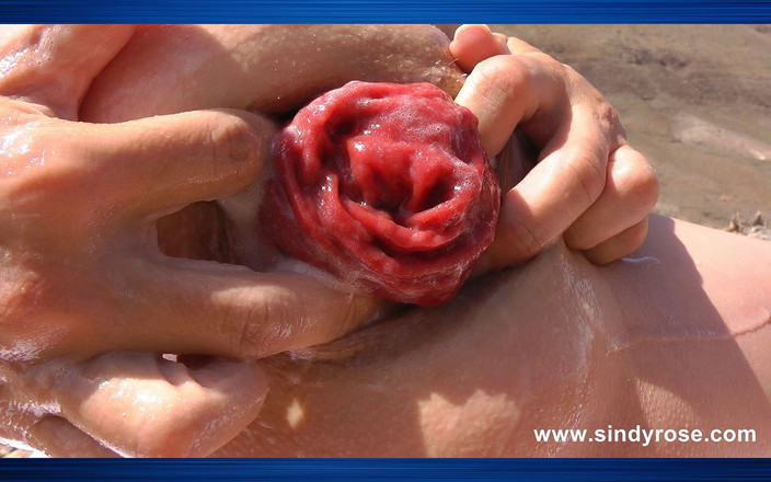 Sindyrose: シンディ・ローズがロッキーバレーで彼女の尻を拳で拳で殴り、肛門脱出症を