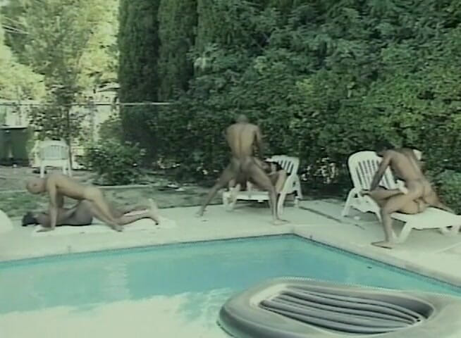 Real Swingers: Great pool party with horny black chicks