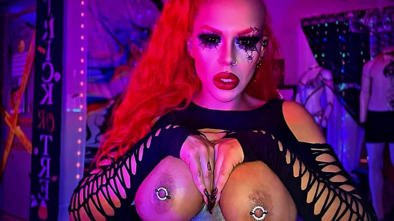 Red X: 4K Ruined by the Spider Queen Filthy Strip to JOI