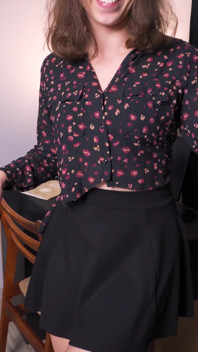 Hot Secretary Rips Clothes off Till She Almost Naked
