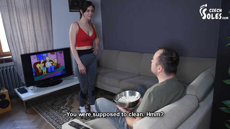 Czech Soles - foot fetish content: Smelly Gym Socks Stifle Punishment