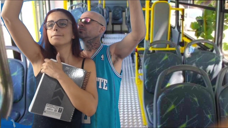 ksalnovinhos: Pervert Penetrates College Student From Behind on the Bus in...
