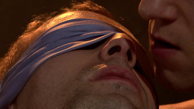 Macho Guys: Blindfolded gay sex and a bit of soft gay BDSM...