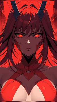 Nackte crimson viper, tödliche aura diashow