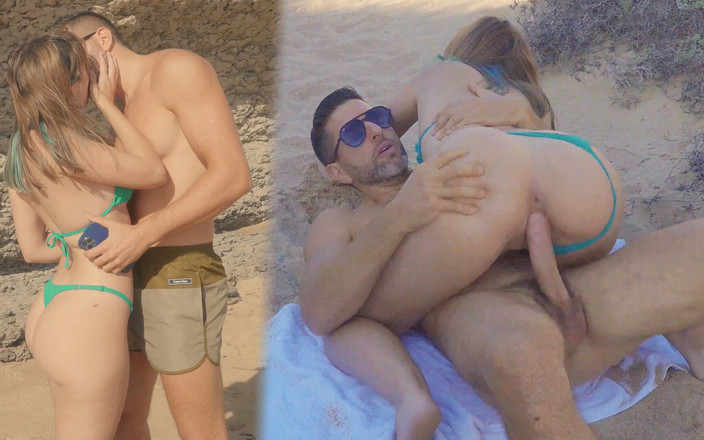 Antonio Mallorca: Pantat gelembung putih panas Portugis dipikat di pantai