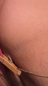 Cute Chubby Submissive Gets Tied and Slut Trained on Anal Bondage Device