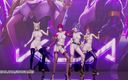 3D-Hentai Games: Black Pink - How you like that naked dance, Ahri, Akali,...