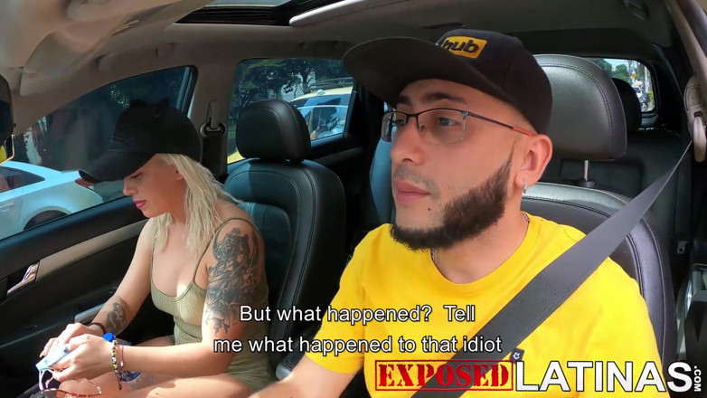 Exposed Latinas: 차에서 섹스하기 위해 남친으로부터 탈출하는 패트리샤