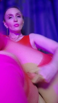 Red Rubber Dominatrix Eva Latex Femdom BDSM Solo Strapon Toys Big Ass MILF Fetish Hot Sexy
