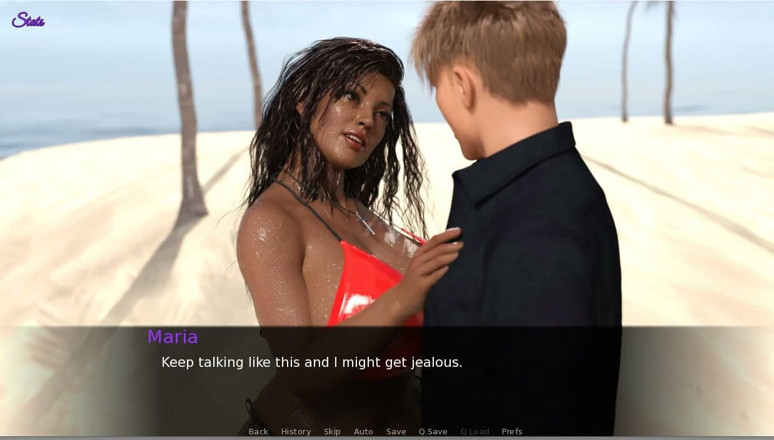 XXX Games Bunk: 在海滩上穿着比基尼的湿人妻