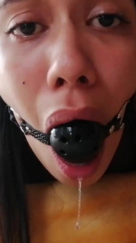 Brunette Hogtied with Duct Tape