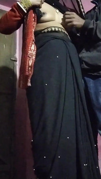 Desi Chudai, Lifting the Saree and Making the Ghore Standing and Sucking the Penis in the Mouth, Hindi