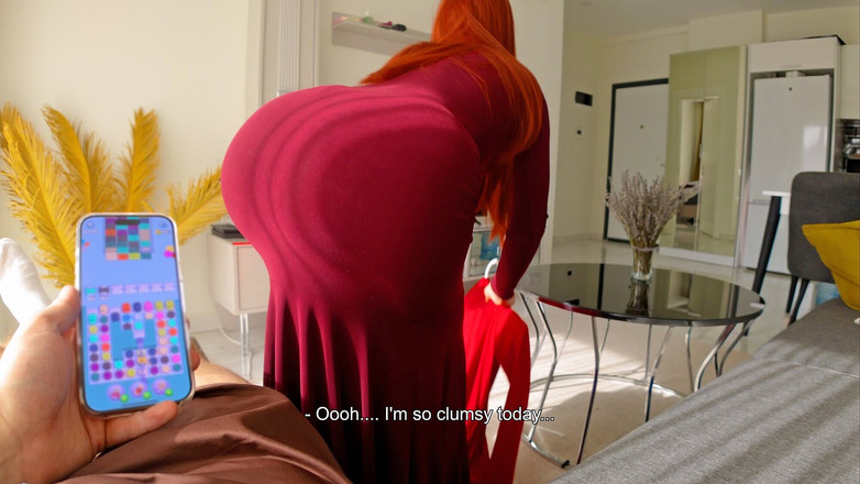 wowlove: Tante seksi ini mergokin kontolku sampai aku crot di pantat...