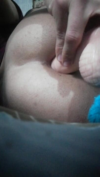 LuckyGuyLover: Rubber cock creampie