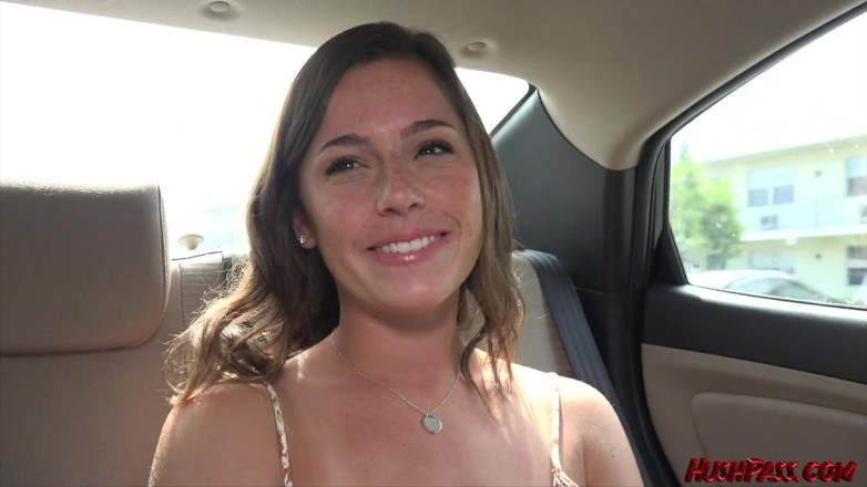 Hush Hush Entertainment: Freckled cutie Stella Stone nails her debut porn scene