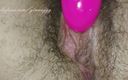 Ginna Gg: Wet Hairy Pussy Masturbating with Vibrator Close up Amateur Russian...