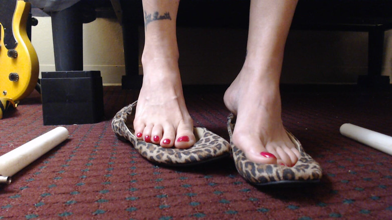 Abby Anna: Red Nails Balletflats鞋玩