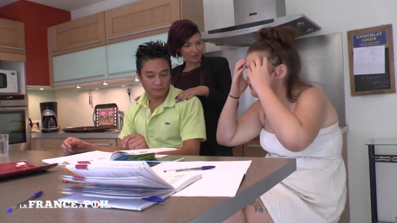 Girls Bang: FFM Huge Boobed Naughty Stepmom Teaching Teens with Sodomy and...