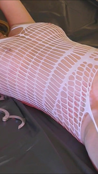Tied up with Wank Over My Tits Cumshot & Sex Toy Fucking
