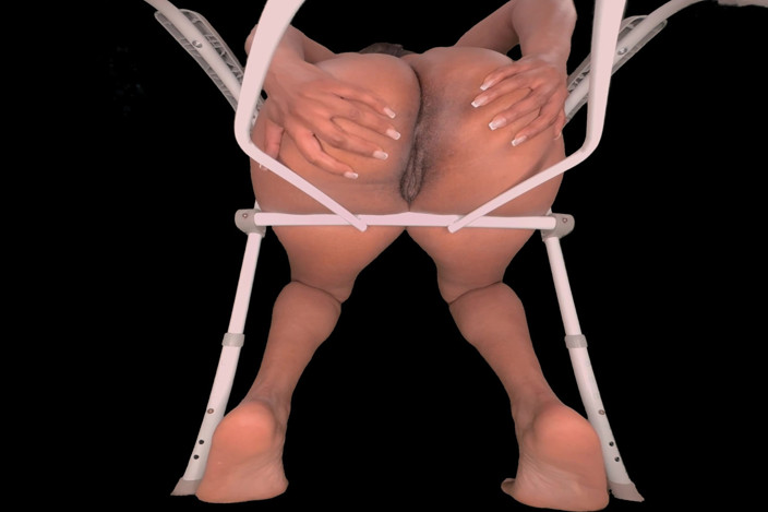 Ebony VR Solos VR.AR Fetish Films: Chy의 첫 번째 화장실 POV - 리마스터링