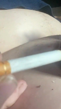 Cock and Ball Cigarette Punishment