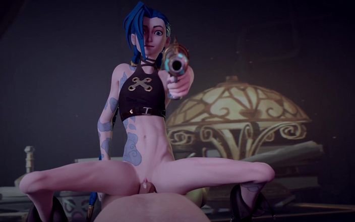 Velvixian 3D: Jinx Cowgirl (nude - Clothed)