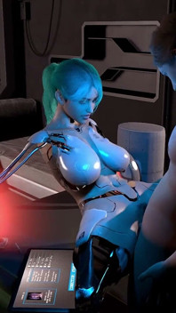 Die Muschi Eines Halb Zusammengesetzten Sexroboter-mädchens Testen