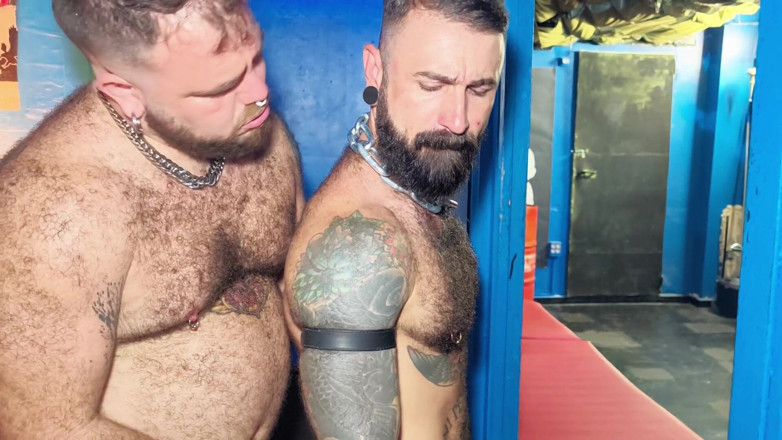 ScruffyStocky: Backroom Sex Club Bareback Breeding Rimjob Deepthroat Wall Fuck Session