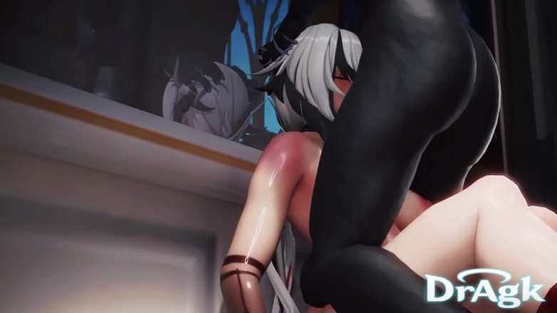 DrAgk: Genshin Impact Arlecchino video kompilace / Interracial, creampie, ntr footjob orální...