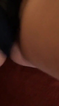 Super horny pinay drips cum on big balls