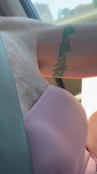 Bare Pussy While Driving