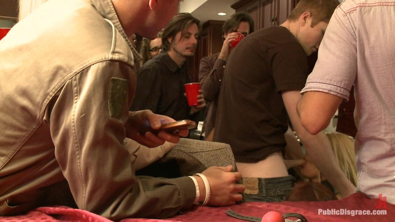 Public Disgrace by Kink: Hot Blonde Girl Gets Disgraced at a House Party