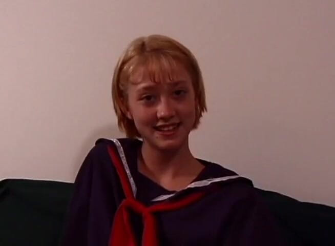Teens Get it Hard: Slender blonde teen riding on cock