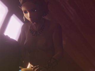 Jackhallowee: Link Fucks Zelda and Cums in Her