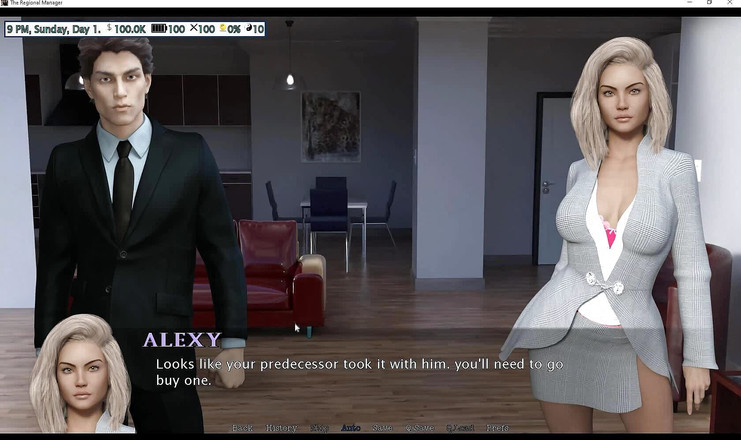 Erotic Krisso: 区域经理 - 用我的假阳具操我紧致的阴户