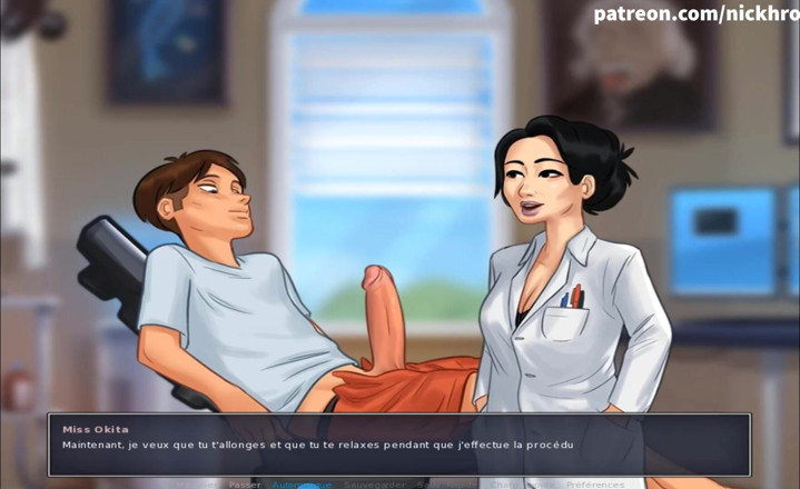 Cartoon Universal: Summertime saga part 160 - little asian teacher ( French sub )