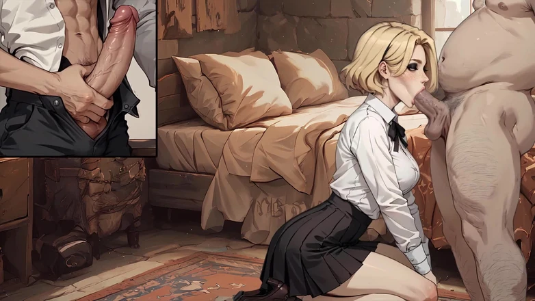 Dirty GamesXxX: College of Mysteria: Boyfriend Jerking off and Watch His Girl...