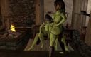 Wraith Futa: Orc dick cô gái cưỡi cu như một người khác...