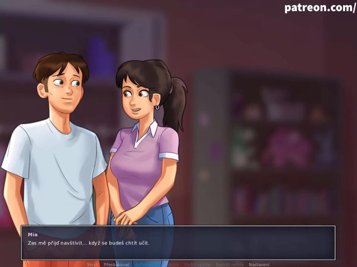Cartoon Universal: Summertime saga part 133 - sex with tiny teen (Czech sub)